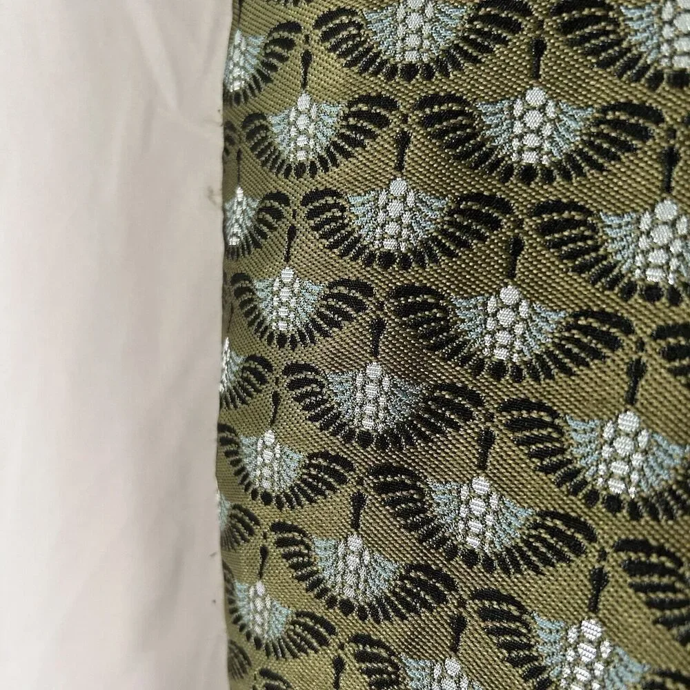 Ann Taylor Dress Pants Women's 8 Green Metallic Signature Mid Rise Pockets
